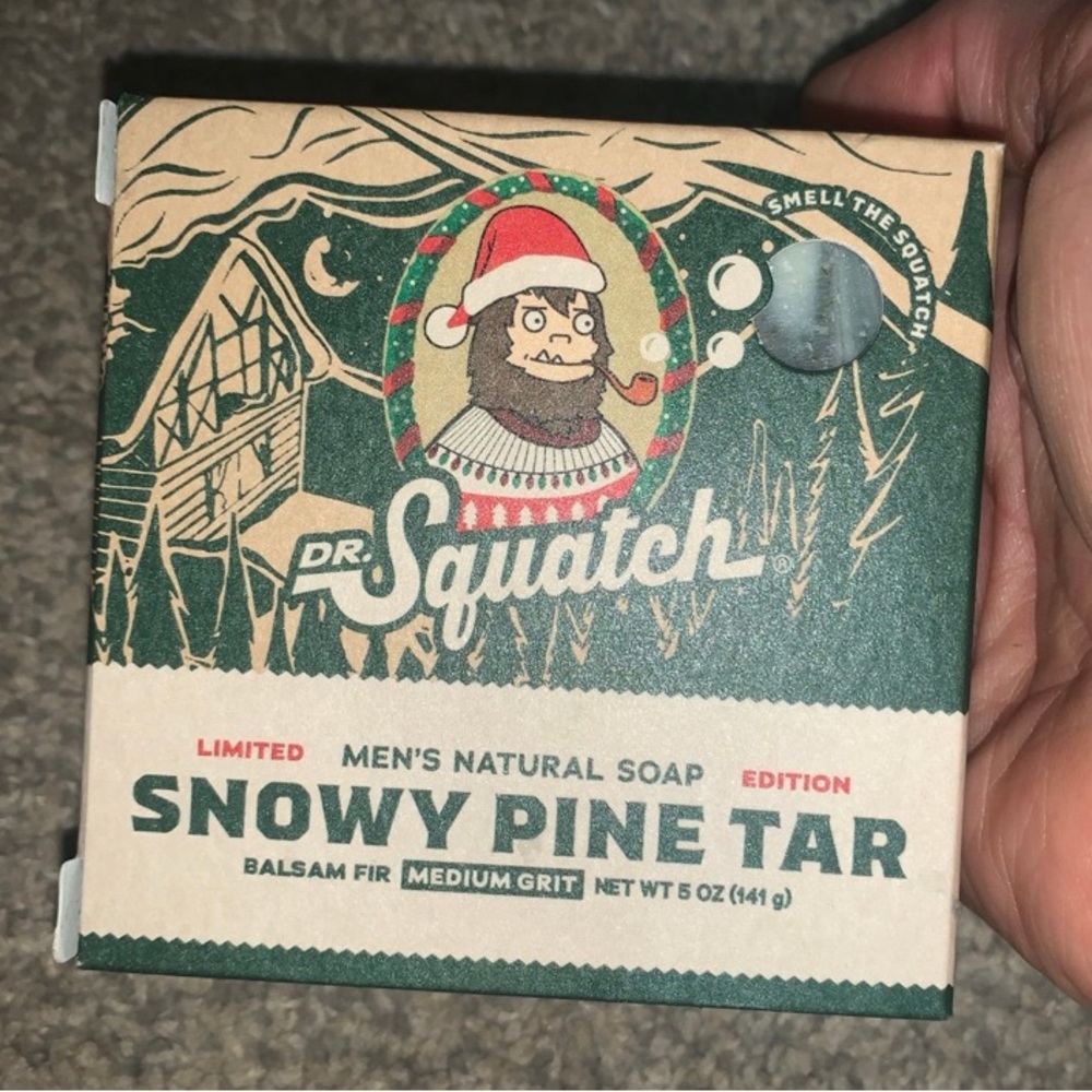Snowy Pine Tar Hand Soap - Green